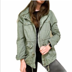 Life in Progress Army Utility Olive Field Jacket M